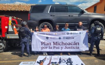 SSP detiene a 5 personas en posesión de armas de fuego y droga