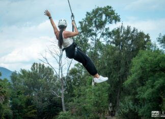 Vive la adrenalina en la tirolesa del Zoológico de Morelia