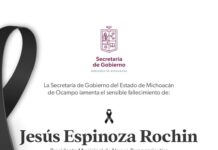 Gobierno de Michoacán lamenta fallecimiento del alcalde de Nuevo Parangaricutiro: Raúl Zepeda