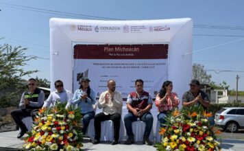 Conagua Michoacán cumple con el derecho al agua; entrega nuevo pozo profundo en Tanhuato