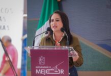 Inicia Gladyz Butanda construcción de boulevard en Ario