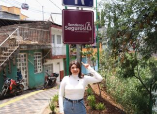 Senderos seguros del teleférico de Uruapan garantizan trayectos más dignos para todas