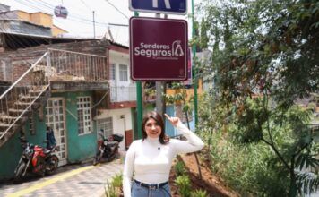 Senderos seguros del teleférico de Uruapan garantizan trayectos más dignos para todas