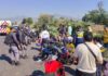 Choque de motocicletas deja lesionados en Morelia; uno cayó al Río Grande