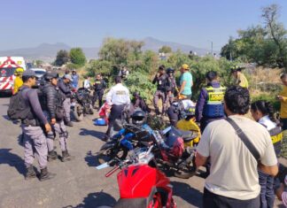 Choque de motocicletas deja lesionados en Morelia; uno cayó al Río Grande