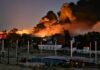 Fuerte incendio consume planta de Bachoco en Lagos de Moreno, Jalisco