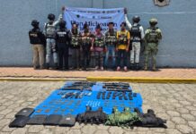 Guardia Civil y Defensa detienen a 5 hombres armados en Uruapan