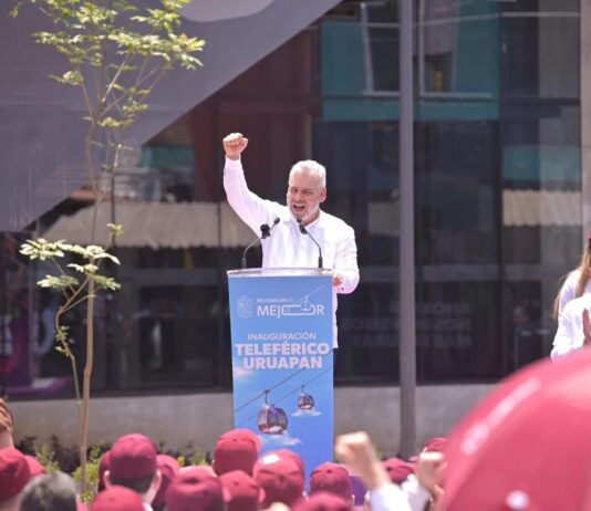 Con más de 515 mil pasajeros, teleférico de Uruapan impulsa la movilidad y la atracción turística: Bedolla