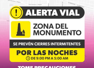 Sedum activa rutas alternas en el Monumento por obras de Teleférico y Morebús