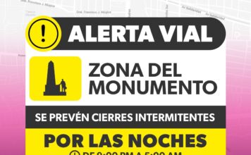 Sedum activa rutas alternas en el Monumento por obras de Teleférico y Morebús