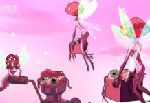 Desarrollo de worldbuilding surrealista basado en hongos, insectos y plantas para una serie animada.