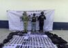 Asegurados tres fusiles y más de mil 300 cartuchos útiles en Apatzingán