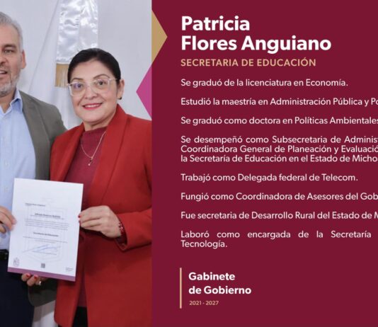Nombra Bedolla a Patricia Flores como nueva secretaria de Educación