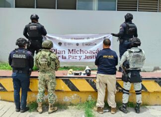 Aseguran SSP y fuerzas federales 12 cámaras parásitas en Apatzingán