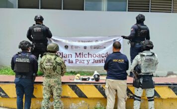 Aseguran SSP y fuerzas federales 12 cámaras parásitas en Apatzingán
