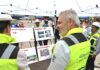 Supervisa Bedolla construcción de primer distribuidor vial “La Rinconada” en Zamora