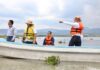 Avanza retiro de lirio en Presa Malpaís de Queréndaro; 500 hectáreas serán limpiadas: Bedolla