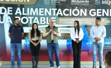 Con nueva línea de suministro, garantizará Bedolla agua a 9 mil habitantes de Ario de Rosales