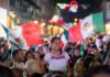 Entre familias y fervor patrio, Bedolla da el Grito de Independencia en el Centro Histórico