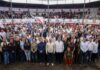 Refrenda Bedolla respaldo a los trabajadores de Michoacán en el XV aniversario de la Catem