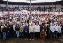 Refrenda Bedolla respaldo a los trabajadores de Michoacán en el XV aniversario de la Catem
