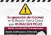 Se suspenden clases en 7 municipios de la Región Sierra Costa por huracán «Polo»
