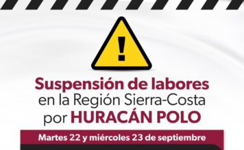 Se suspenden clases en 7 municipios de la Región Sierra Costa por huracán «Polo»