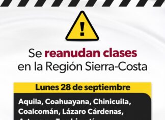 Este lunes se reanudan clases en la región Sierra-Costa de Michoacán: SEE