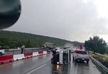 Fuerte accidente provoca incendio y cierre parcial en el Arco Norte