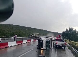 Fuerte accidente provoca incendio y cierre parcial en el Arco Norte