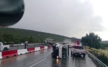 Fuerte accidente provoca incendio y cierre parcial en el Arco Norte