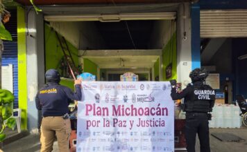 Guardia Civil apoya en cateos donde aseguran 64 máquinas tragamonedas en Morelia
