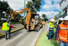 Continúa construcción de carril confinado del Morebús; Sedum implementa rutas alternas