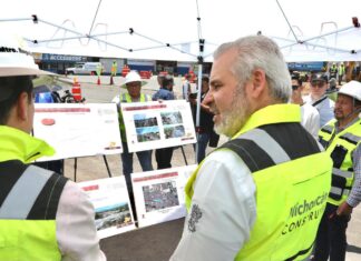 Construcción del distribuidor La Rinconada en Zamora, con 15 % de avance: Bedolla