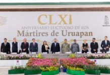 Encabeza Raúl Zepeda ceremonia por el 161 aniversario luctuoso de los Mártires de Uruapan